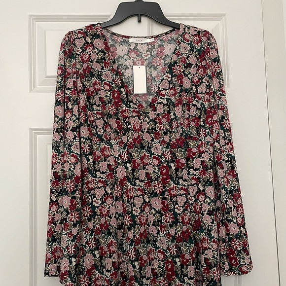 Lush Green Marsala women Floral dress - Picture 2 of 7